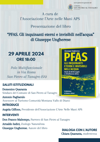 Presentazione libro “PFAS Gli inquinanti eterni" di Giuseppe Ungherese